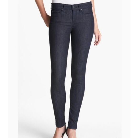 VINCE Blue Resin Rinse High Rise Cotton Blend Riley Jegging Legging Size 27 - Picture 1 of 9